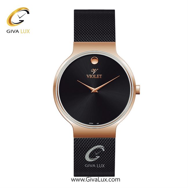 ساعت مچی اورجینال مردانه ویولت VIOLET رزگلد | مشکی| مشکی| کد رفرنس 0569/2